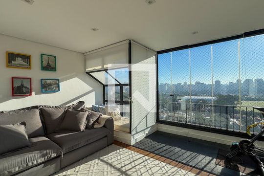Sala de apartamento para alugar com 4 quartos, 260m² em Cidade Monções, São Paulo