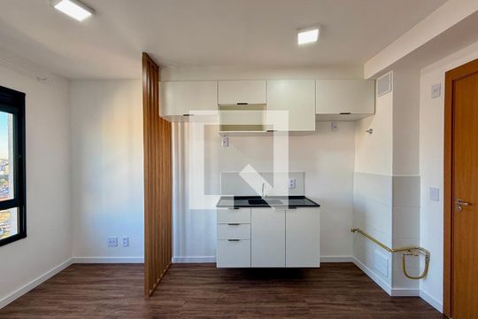 Cozinha  de apartamento para alugar com 1 quarto, 24m² em Vila das Belezas, São Paulo