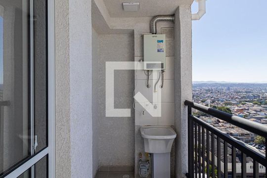 Varanda e Área de Serviço  de apartamento para alugar com 2 quartos, 38m² em Vila Progresso (zona Leste), São Paulo