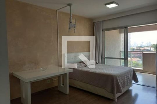 Sala/Quarto de kitnet/studio para alugar com 1 quarto, 43m² em Campo Belo, São Paulo