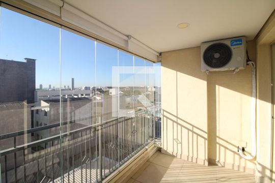 Sala / Cozinha - Varanda de apartamento para alugar com 1 quarto, 46m² em Santana, São Paulo