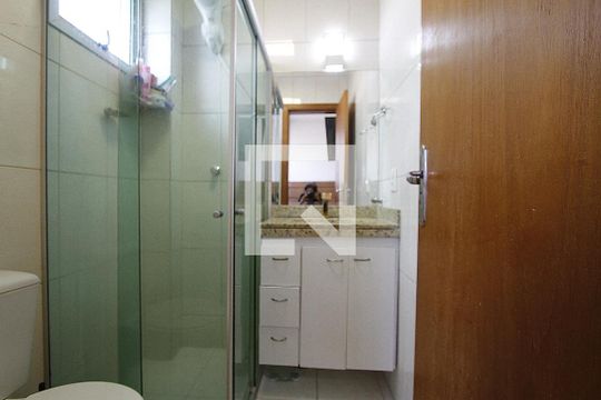 Banheiro da Suíte de apartamento à venda com 3 quartos, 140m² em Monsenhor Messias, Belo Horizonte