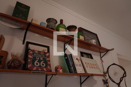 Sala de apartamento para alugar com 1 quarto, 58m² em Centro, São Carlos
