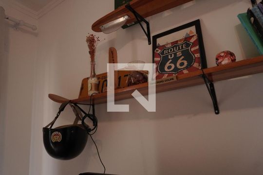 Sala de apartamento para alugar com 1 quarto, 58m² em Centro, São Carlos