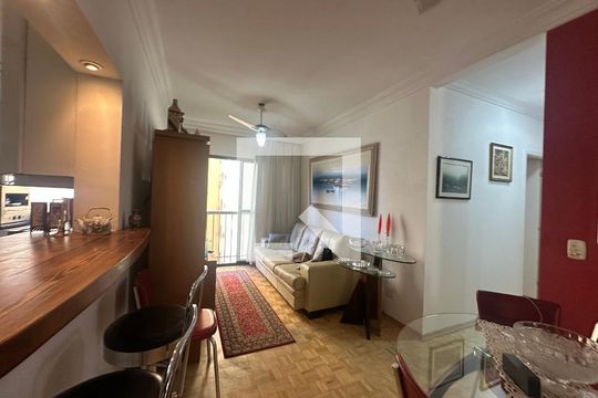 Sala de apartamento à venda com 2 quartos, 75m² em Alphaville Industrial, Barueri
