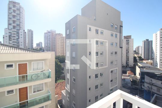 Sala / Cozinha - Varanda de apartamento para alugar com 2 quartos, 45m² em Santana, São Paulo