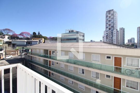 Sala / Cozinha - Varanda de apartamento para alugar com 2 quartos, 45m² em Santana, São Paulo