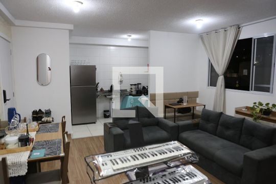 Sala de apartamento para alugar com 1 quarto, 48m² em Novo Riacho, Contagem