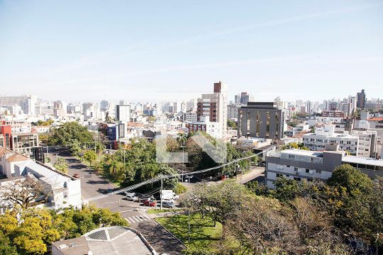 Studio - Sala / Quarto Vista de kitnet/studio para alugar com 1 quarto, 24m² em Boa Vista, Porto Alegre