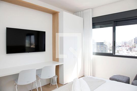 Studio - Sala / Quarto de kitnet/studio para alugar com 1 quarto, 24m² em Boa Vista, Porto Alegre