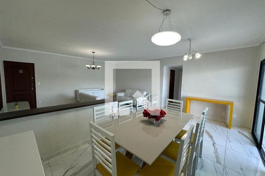 Sala de apartamento para alugar com 3 quartos, 144m² em Itararé, São Vicente