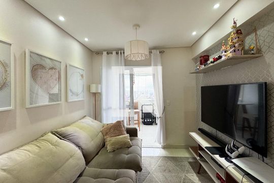 Sala de apartamento à venda com 2 quartos, 65m² em Baeta Neves, São Bernardo do Campo