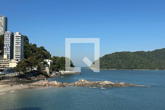 Vista da Sala de apartamento para alugar com 3 quartos, 149m² em Itararé, São Vicente