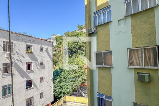 Vista da sala de apartamento à venda com 1 quarto, 25m² em Glória, Rio de Janeiro