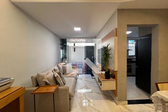 Sala de apartamento à venda com 2 quartos, 93m² em Castelo, Belo Horizonte