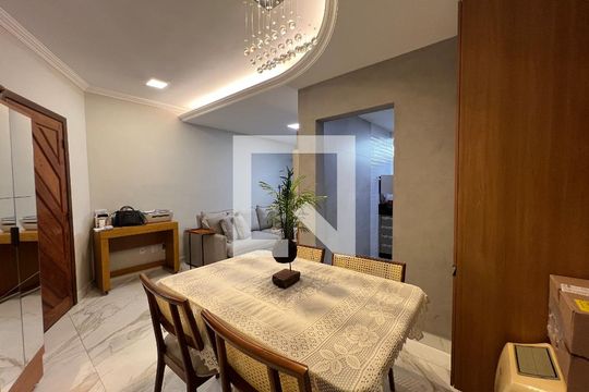 Sala de Jantar de apartamento à venda com 2 quartos, 93m² em Castelo, Belo Horizonte