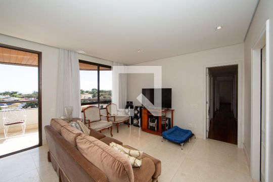 SALA de apartamento à venda com 4 quartos, 205m² em Belvedere, Belo Horizonte