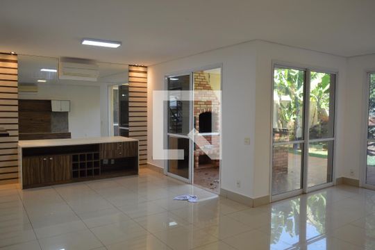 Sala de casa de condomínio para alugar com 3 quartos, 222m² em Bonfim Paulista, Ribeirão Preto