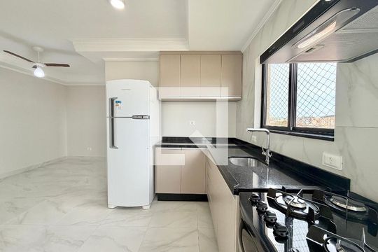 Sala e Cozinha de apartamento para alugar com 3 quartos, 55m² em Parque da Fonte, São José dos Pinhais