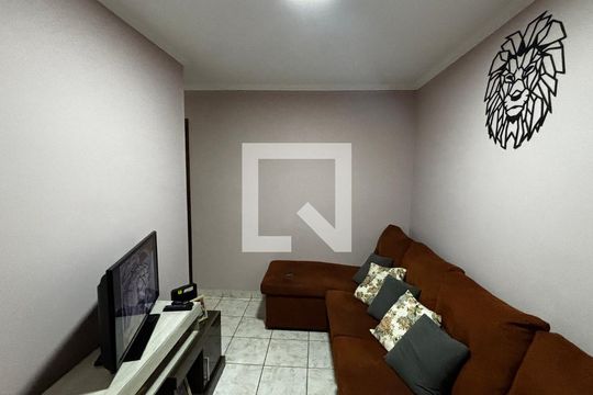 Sala de apartamento à venda com 2 quartos, 46m² em Vila Aquilino, Santo André