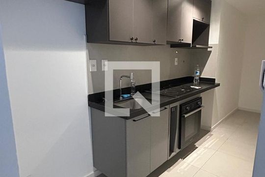 Cozinha de apartamento para alugar com 1 quarto, 50m² em Laranjeiras, Rio de Janeiro