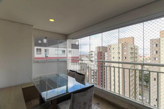 Varanda da Sala de apartamento à venda com 2 quartos, 62m² em Vila Ema, São Paulo