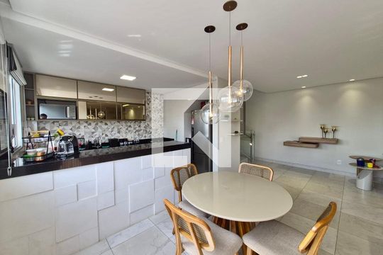 Sala e sala de jantar  de apartamento à venda com 3 quartos, 168m² em Jardim America, Belo Horizonte