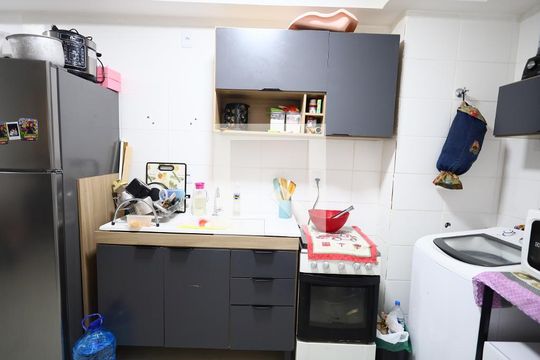Sala/Cozinha de apartamento para alugar com 2 quartos, 43m² em Jardim Boa Vista (zona Oeste), Osasco