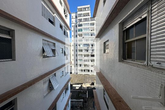 Vista da Sala de apartamento para alugar com 3 quartos, 90m² em Centro, São Vicente