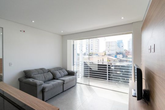 Sala  de apartamento à venda com 1 quarto, 40m² em Vila do Encontro, São Paulo
