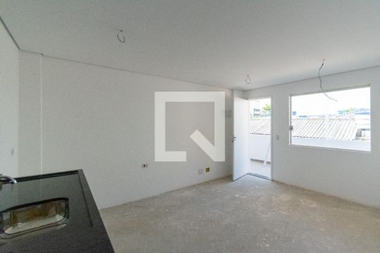 Sala/Cozinha de apartamento à venda com 1 quarto, 33m² em Vila do Encontro, São Paulo