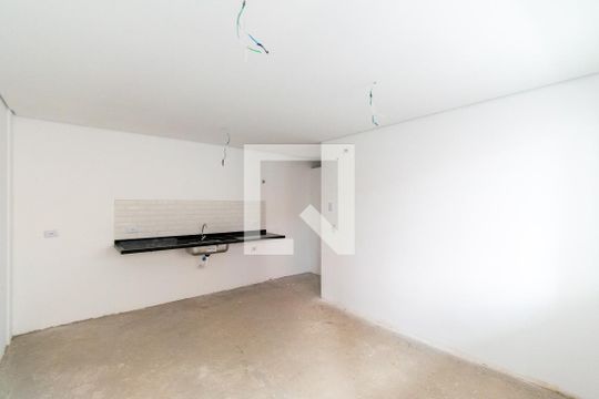 Sala/Cozinha de apartamento à venda com 1 quarto, 33m² em Vila do Encontro, São Paulo