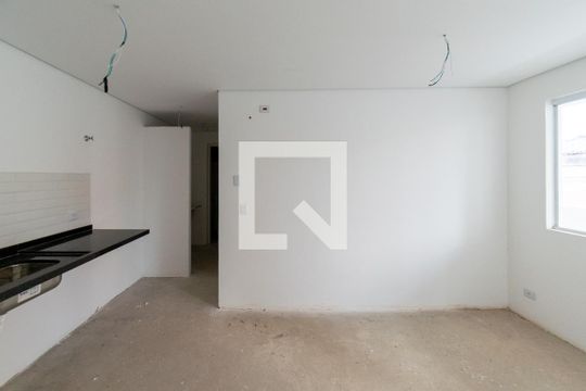 Sala/Cozinha de apartamento à venda com 1 quarto, 33m² em Vila do Encontro, São Paulo