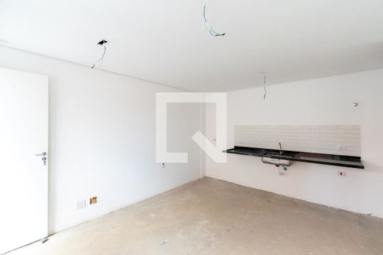 Sala/Cozinha de apartamento à venda com 1 quarto, 33m² em Vila do Encontro, São Paulo