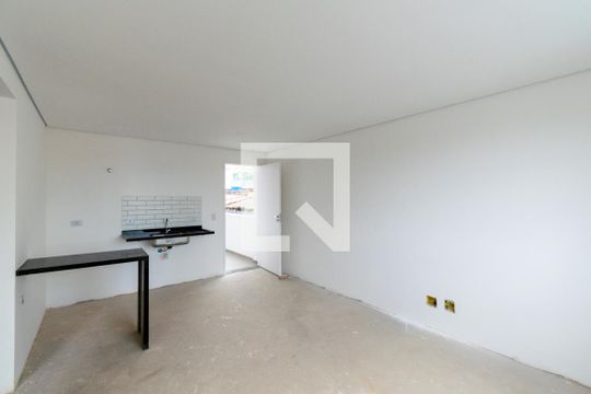 Sala/Cozinha de apartamento à venda com 1 quarto, 34m² em Vila do Encontro, São Paulo