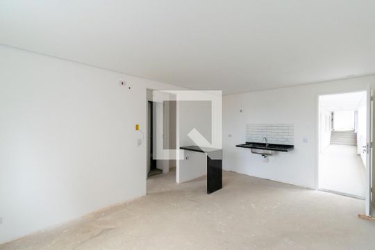 Sala/Cozinha de apartamento à venda com 1 quarto, 34m² em Vila do Encontro, São Paulo
