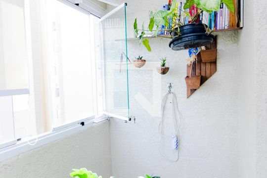 Varanda da Sala de apartamento à venda com 2 quartos, 62m² em Vila Rosalia, Guarulhos