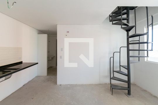 Sala/Cozinha de apartamento à venda com 1 quarto, 36m² em Vila do Encontro, São Paulo