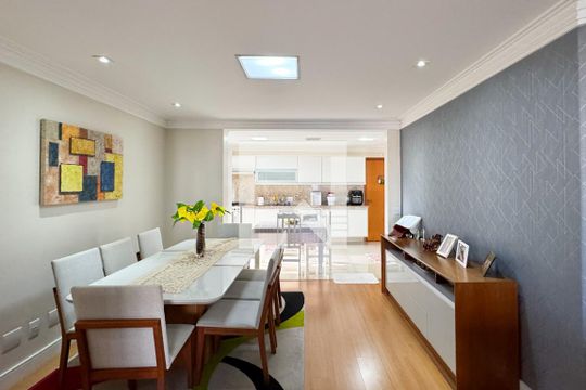 Sala de apartamento à venda com 3 quartos, 105m² em Baeta Neves, São Bernardo do Campo