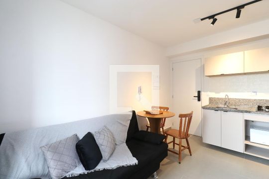 Sala/Cozinha  de apartamento para alugar com 1 quarto, 30m² em Pompeia, São Paulo