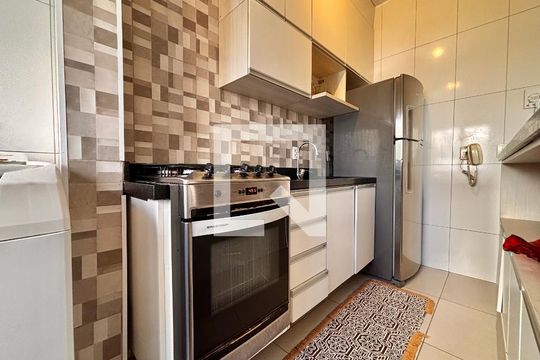 Cozinha de apartamento para alugar com 2 quartos, 48m² em Novo Osasco, Osasco