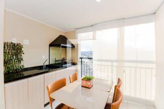 Varanda da Sala de kitnet/studio para alugar com 1 quarto, 37m² em Portal dos Gramados, Guarulhos