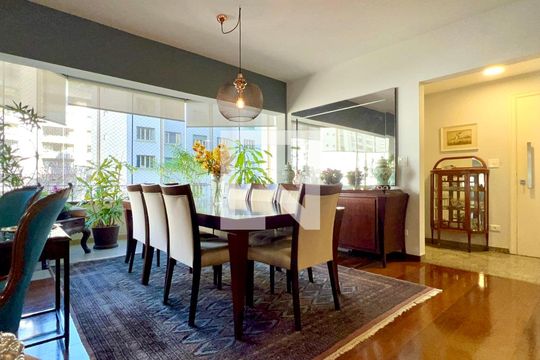 Sala de Jantar de apartamento para alugar com 4 quartos, 202m² em Paraíso, São Paulo