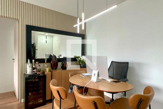 Sala de apartamento à venda com 1 quarto, 46m² em Pinheiros, São Paulo