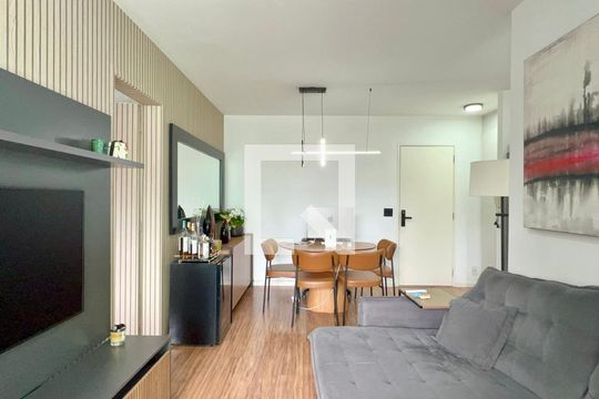 Sala de apartamento à venda com 1 quarto, 46m² em Pinheiros, São Paulo