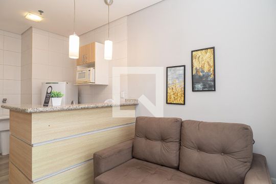 Sala de apartamento para alugar com 1 quarto, 35m² em Santa Cecilia, São Paulo