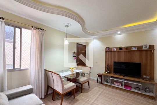 Sala de apartamento à venda com 3 quartos, 65m² em Vila Jerusalem, São Bernardo do Campo