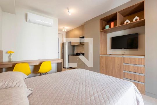 Sala/Quarto de kitnet/studio para alugar com 1 quarto, 31m² em Bela Vista, São Paulo