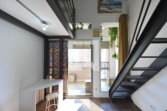 Sala/quarto de apartamento para alugar com 1 quarto, 36m² em Vila da Saúde, São Paulo
