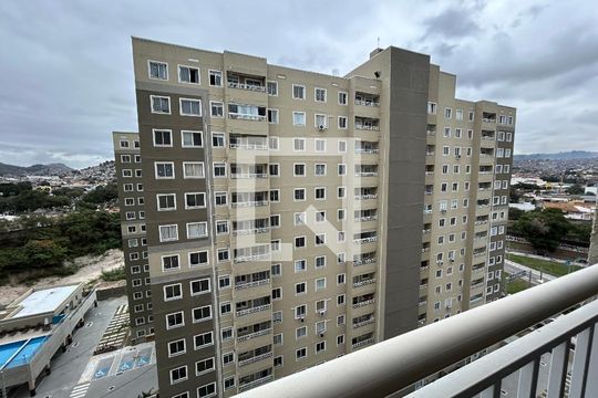 Vista da varanda da sala de apartamento para alugar com 2 quartos, 41m² em Inhaúma, Rio de Janeiro
